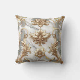Guld och Marble Cushion Kudde