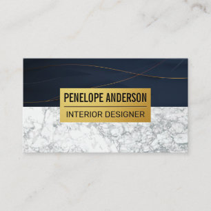 Guld och Marble Visitkort