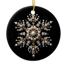 Guld och pärl Snöflinga Familj