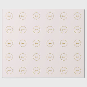 Guld- och pastellfärg kalligrafi Elegant vanligt n Presentpapper
