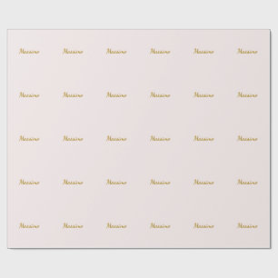 Guld- och pastellfärg kalligrafi Elegant vanligt n Presentpapper