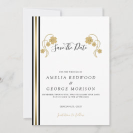 Guld och Rand Spara Datumet