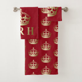Guld och Red HRH Royal Highness Krona