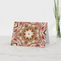 Guld och Red Ribbon jul Star Kaleidoscope