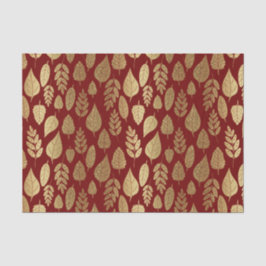 Guld och Röda Löv Mönster