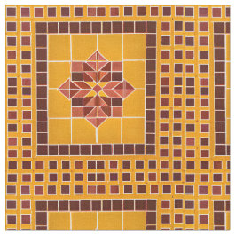 Guld och Röda repat Mexikanska plattan Mönster Tyg