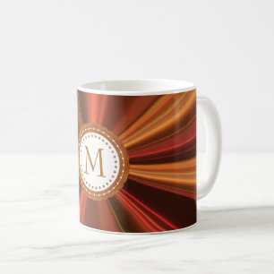 Guld och rödfjälltlar kaffemugg