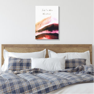 Guld och Rosa Grungy Mountain Canvastryck