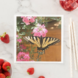 Guld och Rosa Mönster Pappersservett