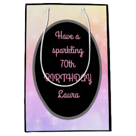 Guld och Rosa Personlig 70:e födelsedagen
