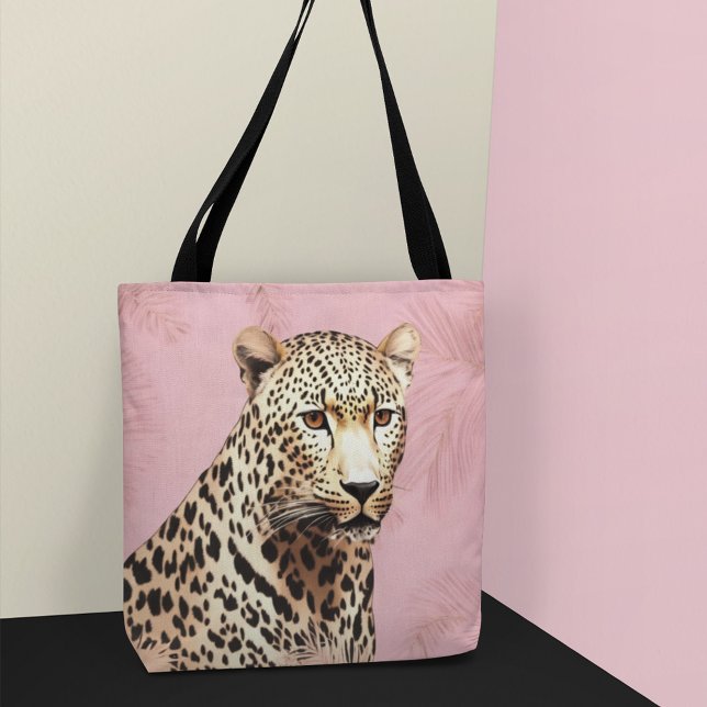 Guld och rosa vild leopard tygkasse (Skapare uppladdad)