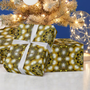 Guld och Silver Baubles: Papper julafton Presentpapper