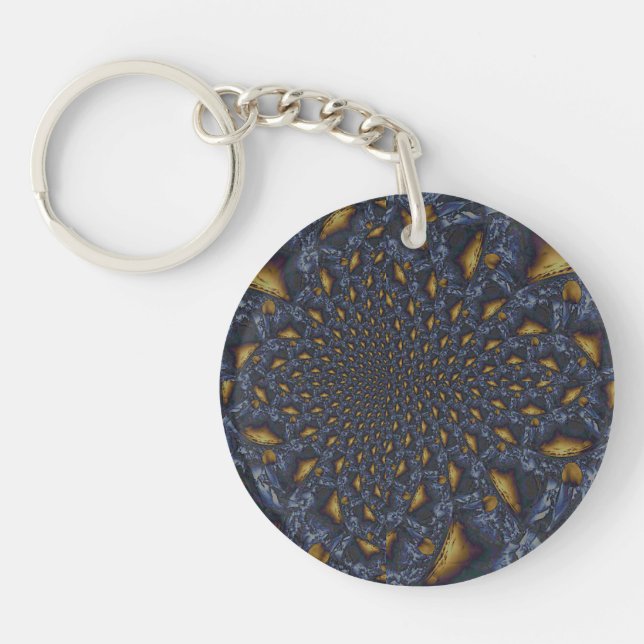 Guld och Silver Blue Molten Metall (Framsidan)
