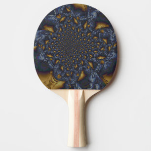 Guld och Silver Blue Molten Metall Pingisracket