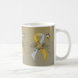 Guld och Silver med fjäril Kaffemugg