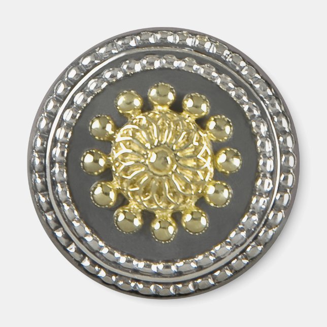 Guld och Silver Medallion Magnet (Framsidan)