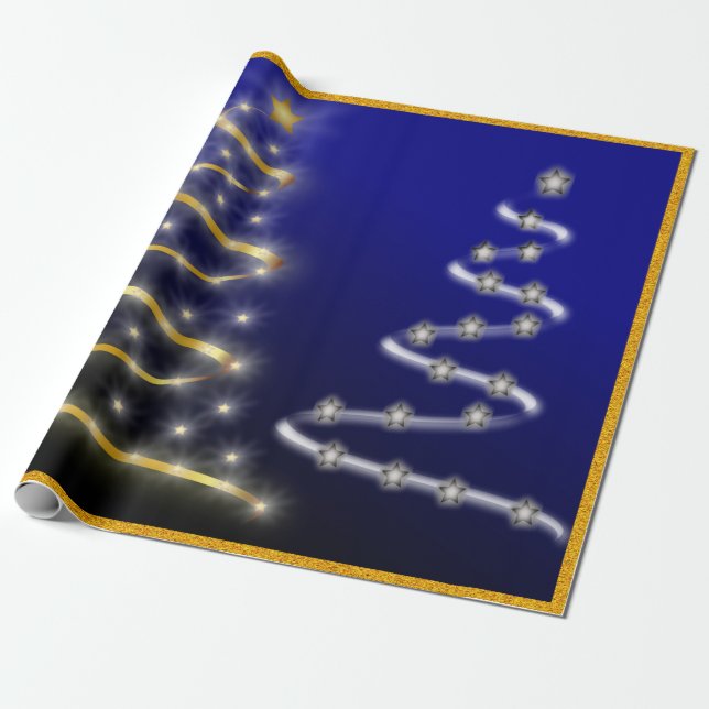 Guld och Silver- Presentpapper (Utrullad)