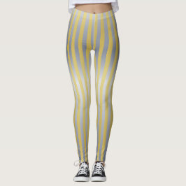 Guld och Silver (Rand) Leggings