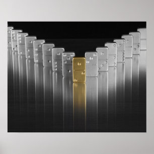 Guld- och silverdomino poster