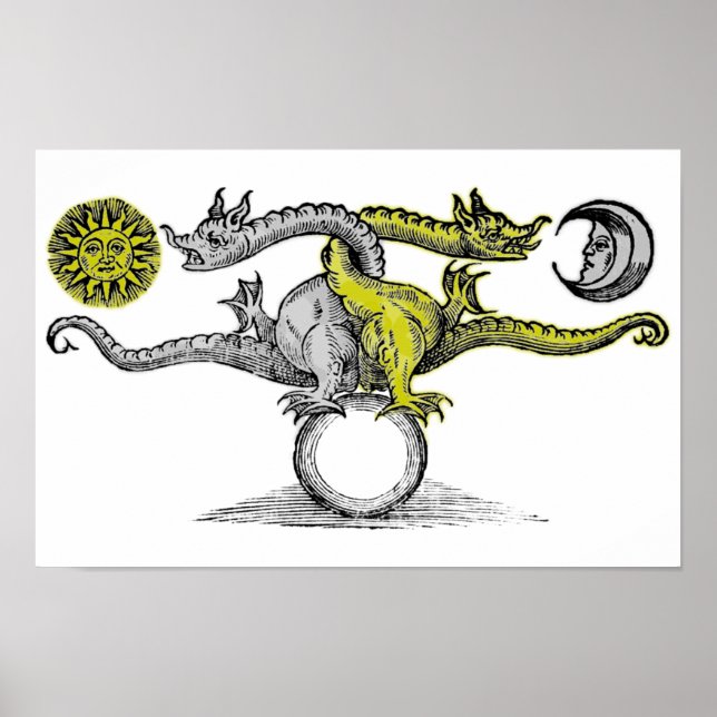 Guld- och silverdrakar poster (Framsidan)