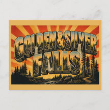 Guld- och silverfallen Oregon Tvillingfallen Skog