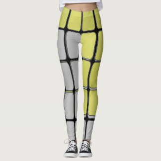 Guld- och silverstänger leggings