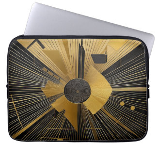 Guld och svart design laptop fodral