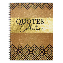 guld och svart får dina tankar i en offertcoll anteckningsbok