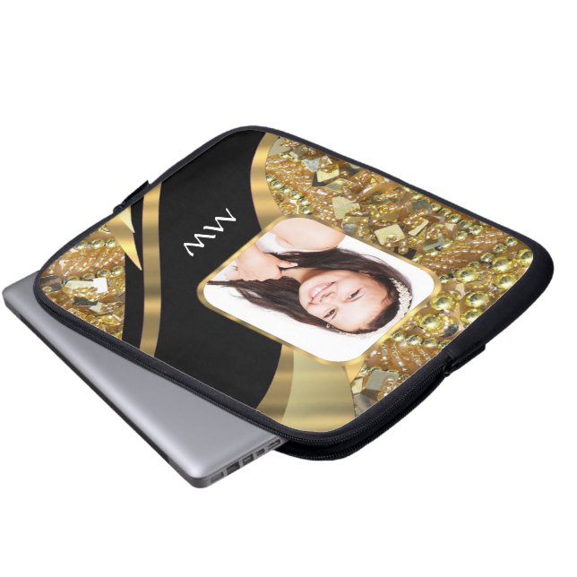 Guld och svart laptop sleeve (Framre botten)