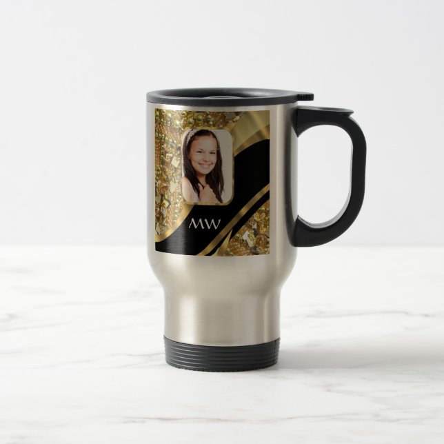 Guld och svart resemugg (Höger)