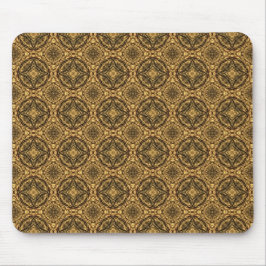 Guld och svart, upprepande Mönster-musmatta Musmatta