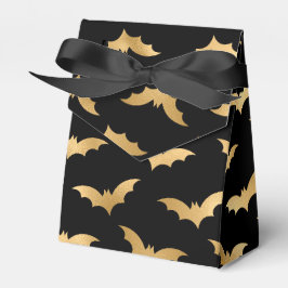 Guld och svarta Halloween-fladdermöss Presentaskar
