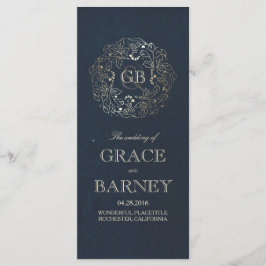 Guld och Vintage bröllop i Blommigt Program