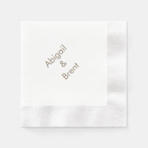 Guld och Vit modern myntkolv Bröllop