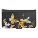 Guld och vita fjärilar galaxy s4 plånbok (Framsidan (Horisontell))