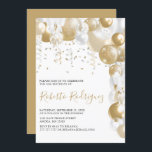 Guld och Vita Födelsedagsfest inbjudan<br><div class="desc">Snyggt guld och vitt temat födelsedagsfest inbjudan, oavsett ålder, med ett typsnitt av klassiskt vitt bakgrundsmönster och elegant, perfekt för honom eller henne. Inbjudan är lätt att personlig genom att ändra namn, datum, tid, dag, ställe och osa. Du kan enkelt ändra alla teckensnitt, stilar och färg genom att klicka på...</div>