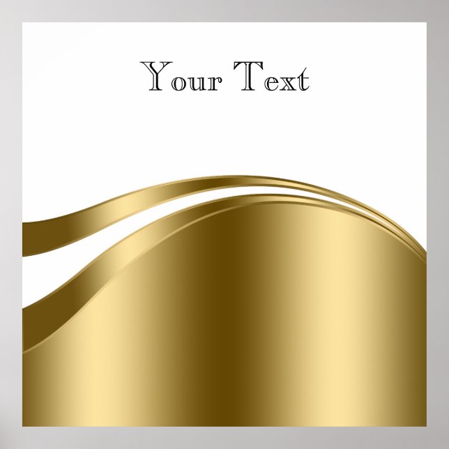 Guld och vita linjer poster (Framsidan)