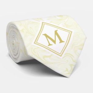 Guld och Vita Marble ser ut med Diamond Monogram Slips