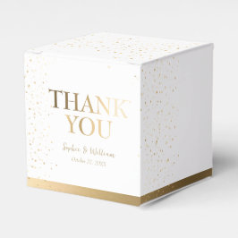 Guld och Vita vackra Elegant bröllop Tack Presentaskar