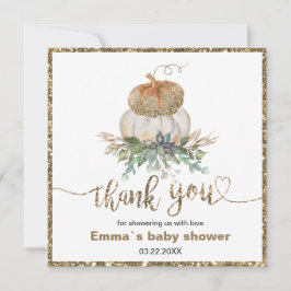 Guld och White Pumpkins Fall tack