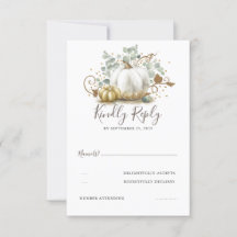 Guld och White Pumpkins Fall Wedding OSA