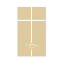 Guld och White Simple Kor