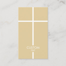 Guld och White Simple Kor Visitkort