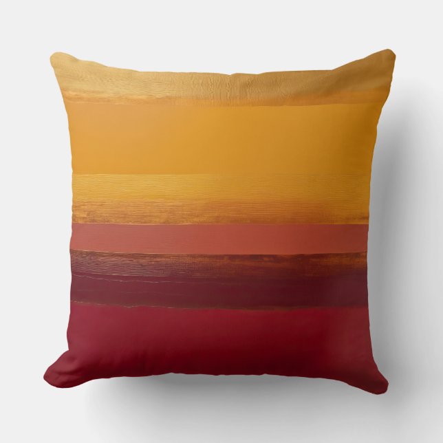 guld ochre och Marsala gradient Kudde (Framsida)