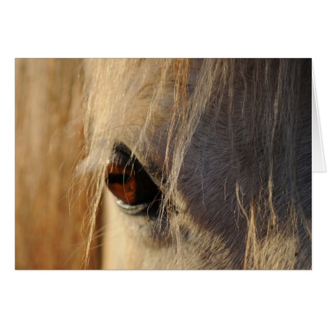 Guld- öga hälsningskort (Framsidan Horizontal)