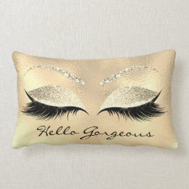 Guld Öga Makeup Lash Hej Gorgous Champaigne Lumbarkudde