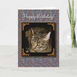 Guld- ögafödelsedag kort