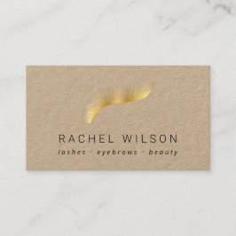 Guld-ögonelash Rustic-kraftverksartistlash Visitkort