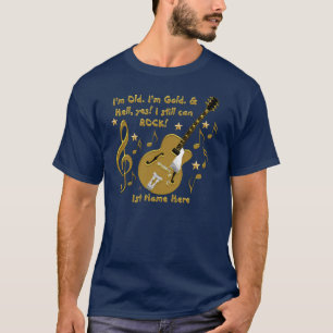Guld- Oldiesgitarrstenar - personlig T-shirt