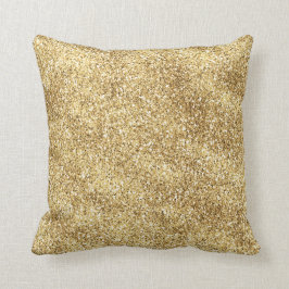 Guld Ombre Glitter Kudde